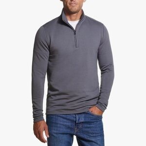 NWT Men's Gray Quarter-Zip Pullover